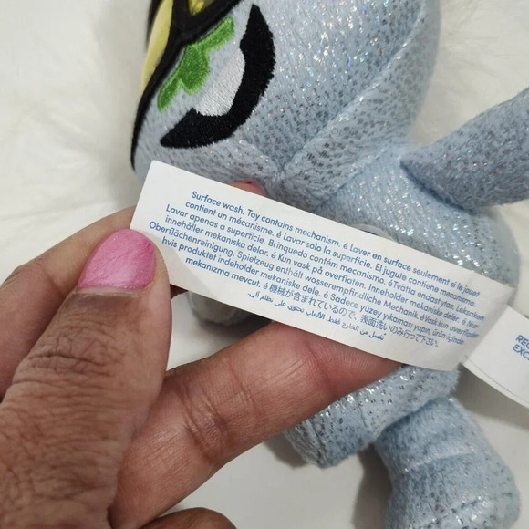 Build A Bear Trolls World Tour Stuffed Animal Plush Toy Blue Silver NOT WORKING - Picture 6 of 10